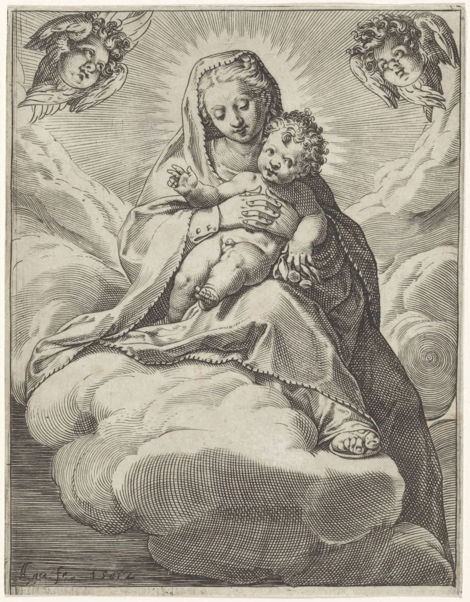 Maria con Bambino tra le nuvole - Rijks Museum, Amsterdam